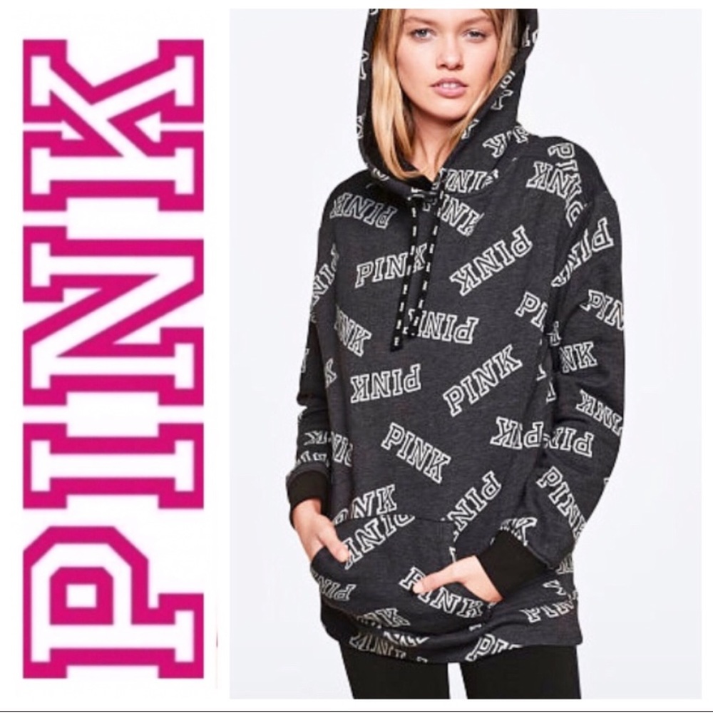NEW PINK Victoria’s Secret Sherpa HOODIE PULLOVER